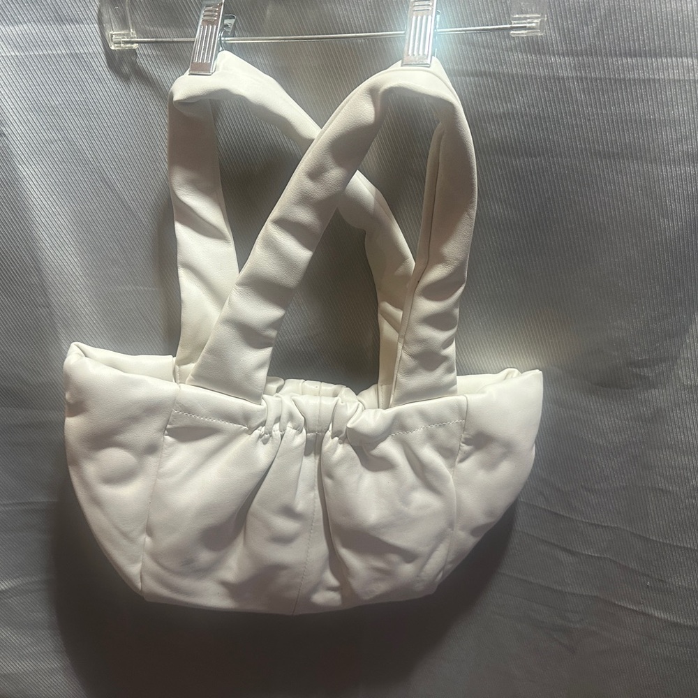 White puff purse